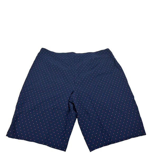 Attire Woman's Shorts Navy With Red Dots Size 20W - Picture 5 of 5